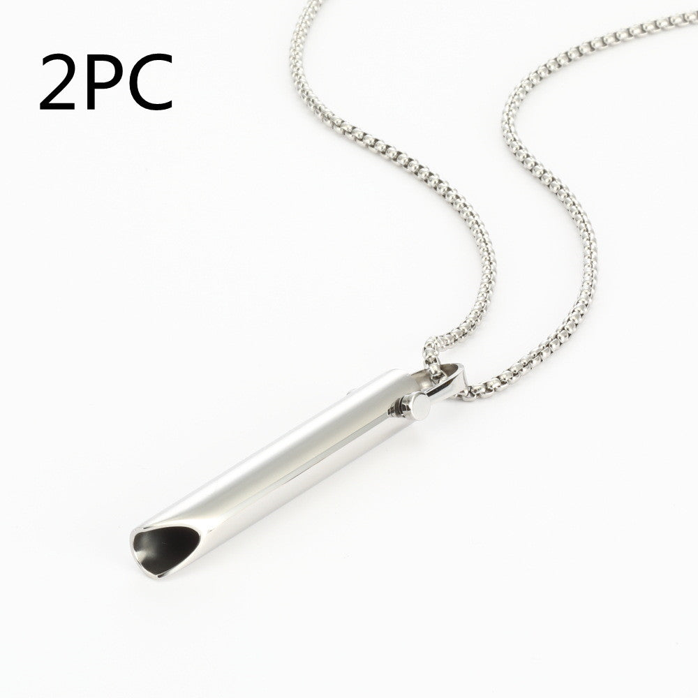 Adjustable Breathing Relieve Pressure Ornament Stainless Steel Decompression Necklace. Happy Mother Day's