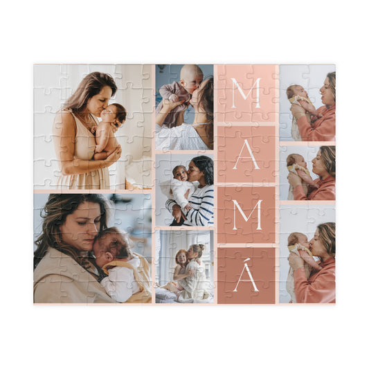 Puzzle (110 pieces) Happy Mother's Day - Gift mom - with your picture. Personalized. Send us your photo and make that special moment a new reason to share that wonderful memory together.